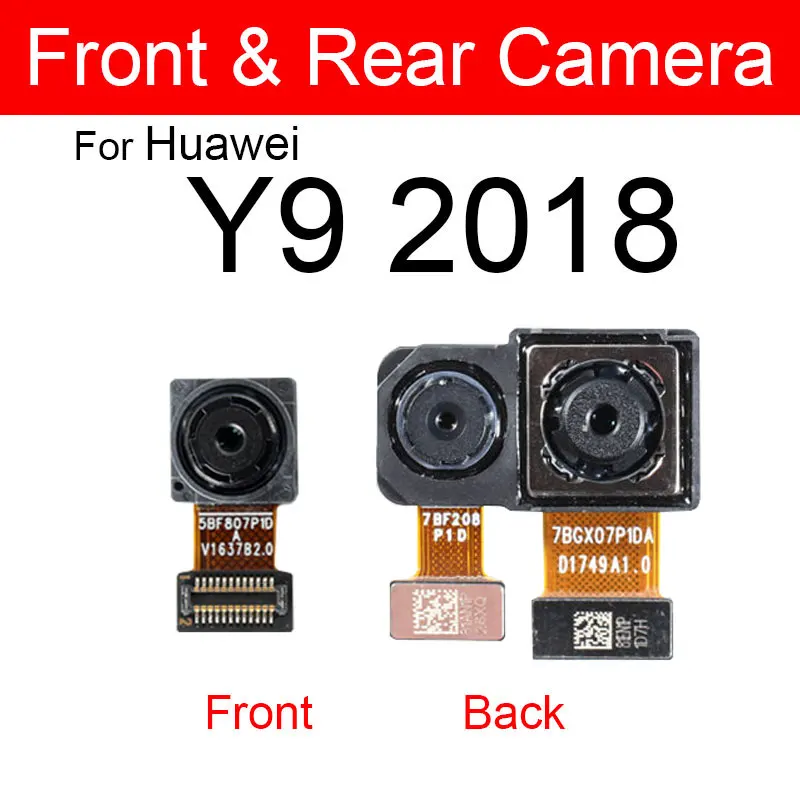 Rear Main Front Camera For Huawei Y9S Y9 2018 2019 Y9 Prime 2019 STK-L21/L22 LTK-LX3 Front Small Back Big Camera Flex Cable Part