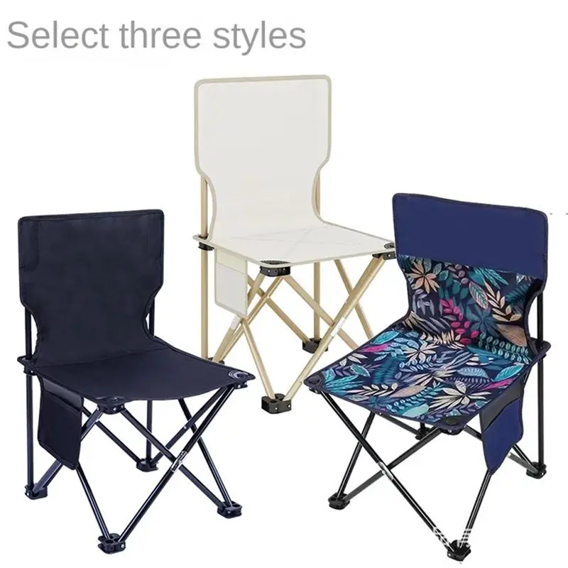 HRBAJ-Small Outdoor Folding Chair, Camping Picnic Chair, Ultra-Light Portable Artist Sketching Chair