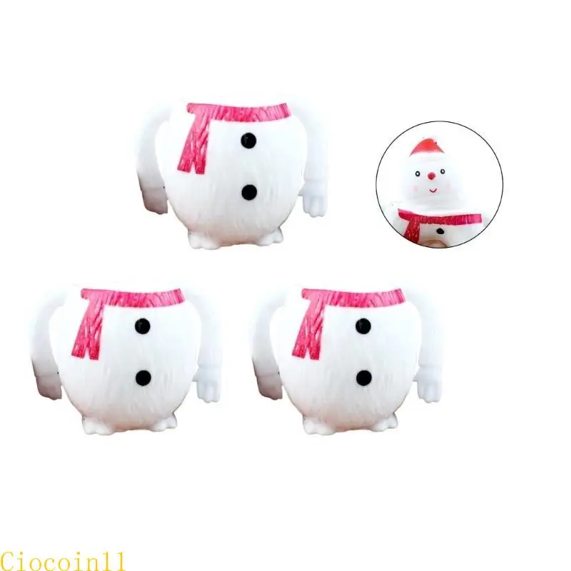 Y1UB 3pcs Squeezable TPR Toy Cartoon Squeeze Squeeze Cup Fidgets Decoração da
