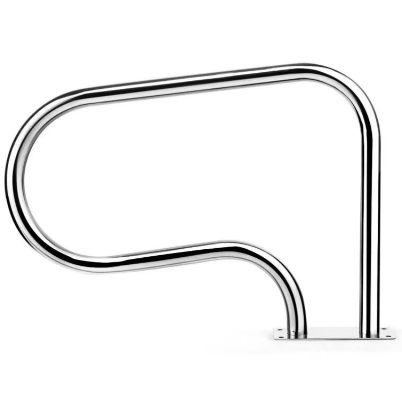 Stainless steel handrails for swimming pools with baseplate pool tools and accessories