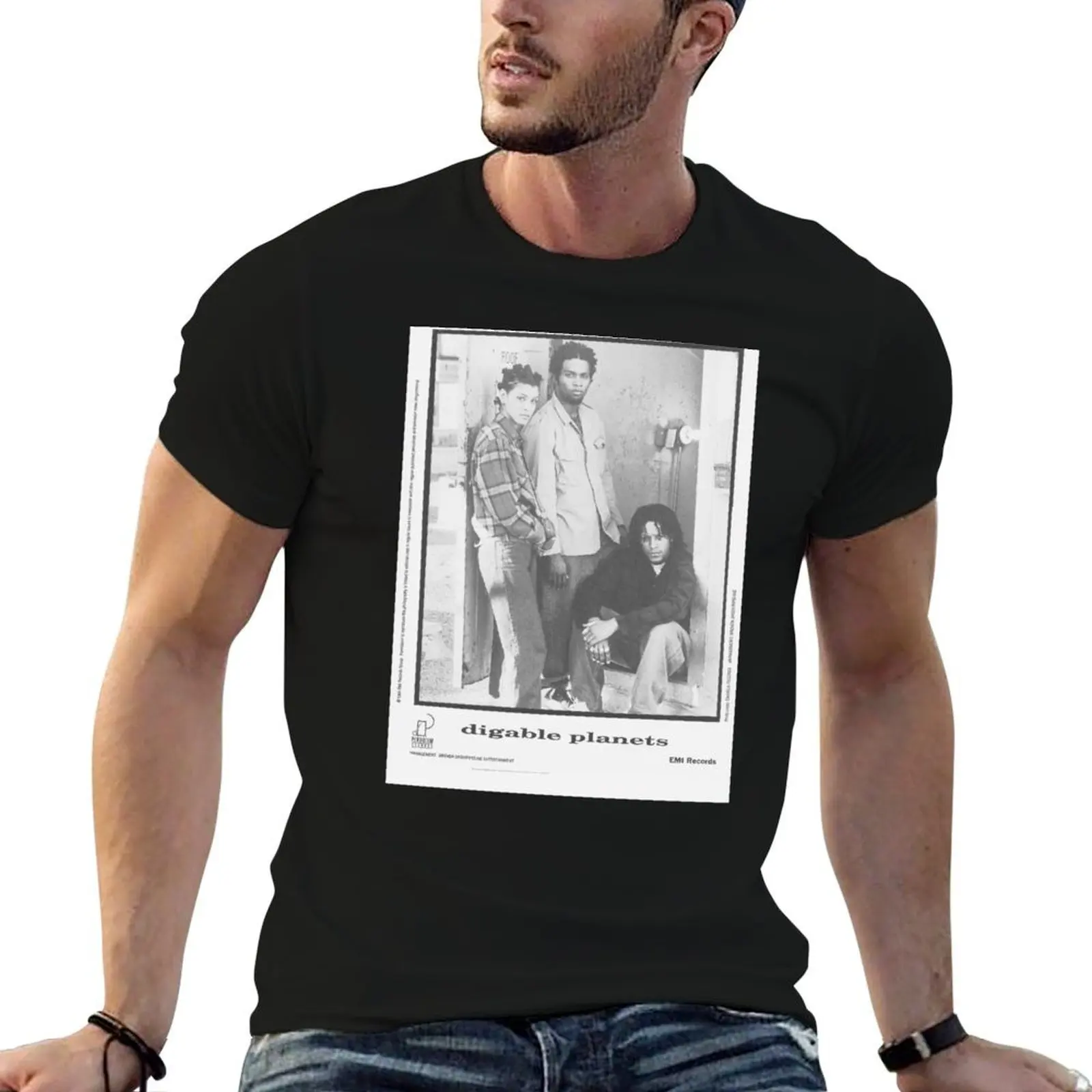 digable planets design T-Shirt luxury t-shirt korean fashion mens t shirts pack