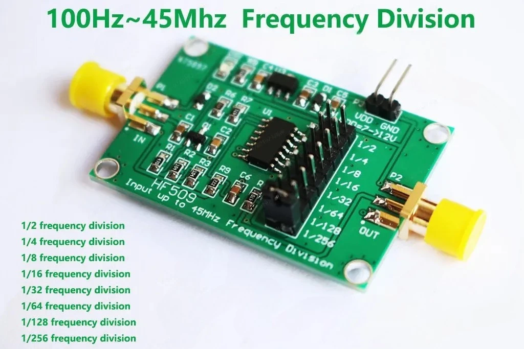 45MHz Frequency Divider Module 2/4/8/64 Clock Divider Prescaler Board