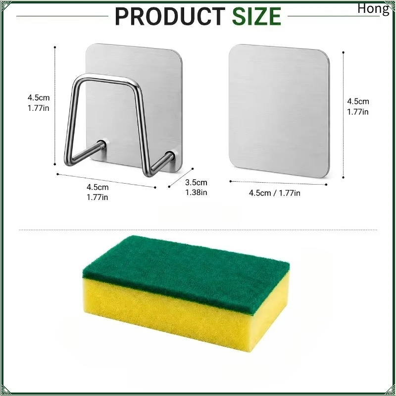 2 PCS/Set Stainless Steel Kitchen Sink Storage Rack, Rust Proof Waterproof, Fast Drainage Suitable for Kitchens and Bathrooms