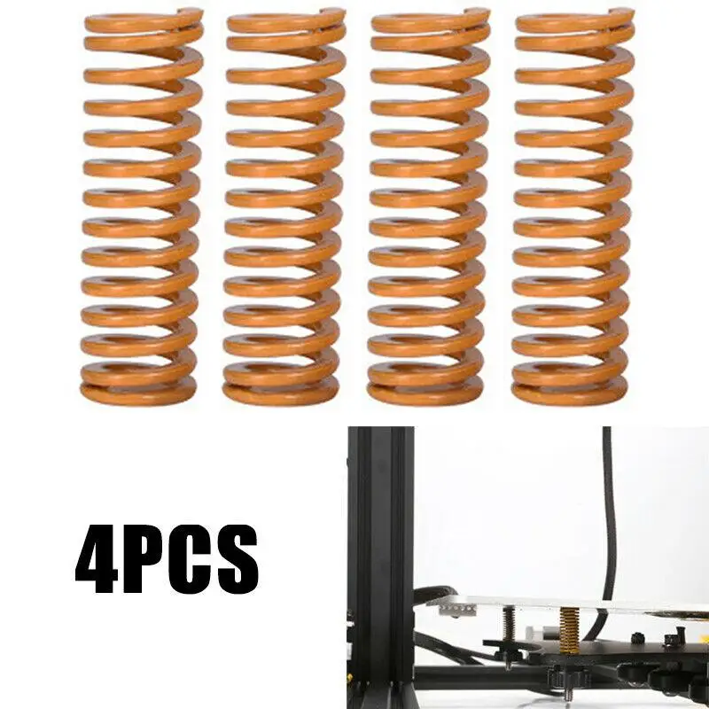 4pc Upgraded Flat Bed Springs for For CReality For Ender 2 For Ender 3 For Ender 3 Pro For CR-10 For CR-10S For CR-X