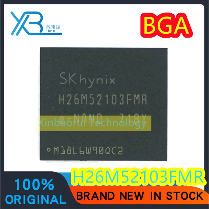 (5/10pieces) H26M52103FMR H26M52103 font chip EMMC 16G 5.0 version BGA153 100% new original consumer electronics