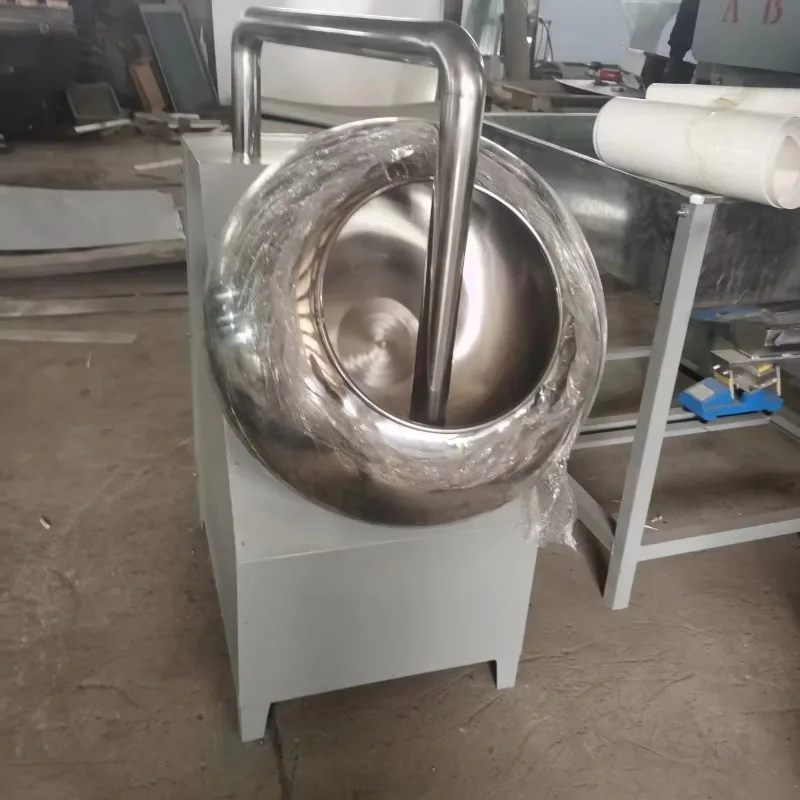 80cm Barrel Diameter Rotary Chocolate Sugar Nuts Coating Pan Machine HJ-CM029