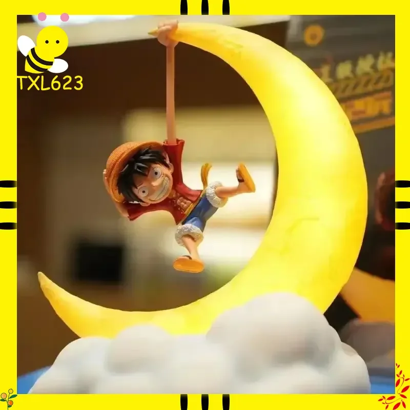 

Ночник Luffy Moon Lamp с магнитным креплением, светодиодная настольная лампа One Piece