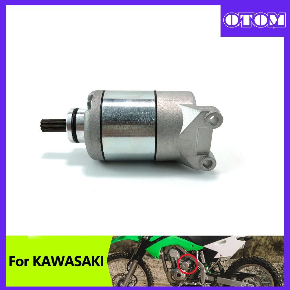 

9 Teeth 12V Motorcycle Starter Motor Electric Start Motor STARTER-ELECTRIC For KAWASAKI KLX125 KLX140 KLX140G KLX140L KLX150L