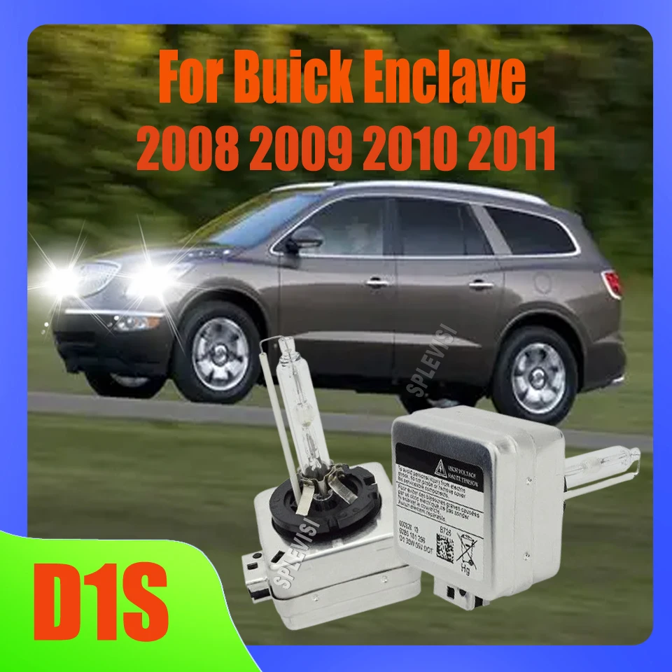 35W D1S Xenon HID Headlight Bulbs Illuminate the road ahead with intense white light For Buick Enclave 2008 2009 2010 2011