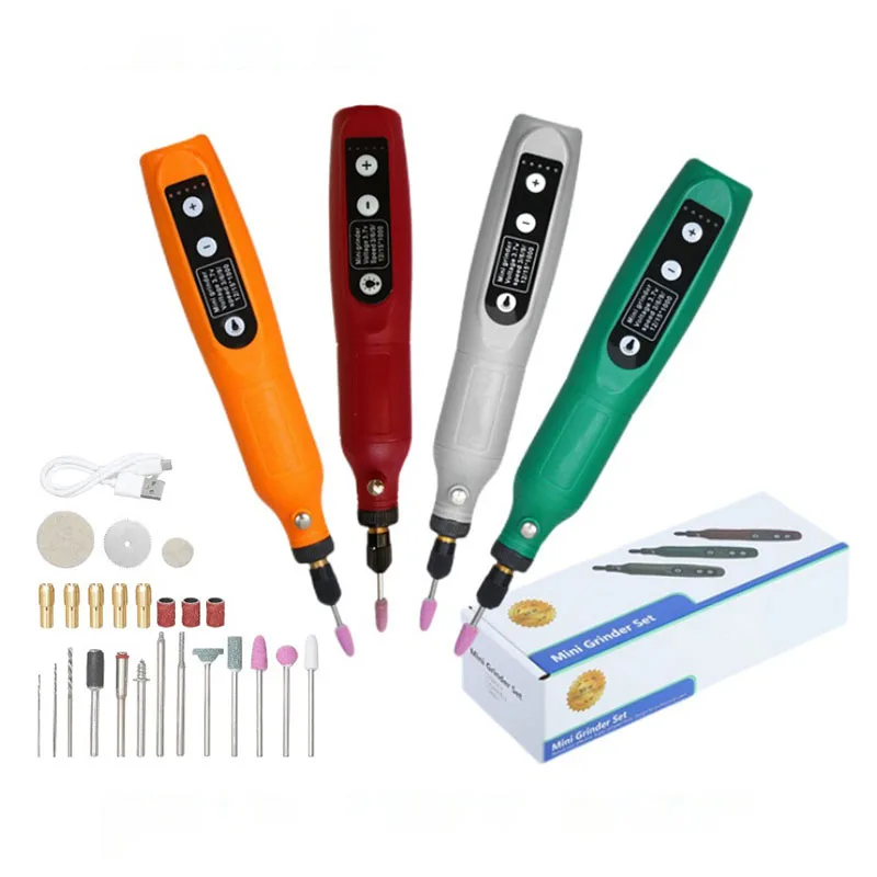 Micro Rotary Tool USB Rechargeable Pruning Grinder Professional Engraver Electric Cutting Lithium Handgrinder Carpentry Tools