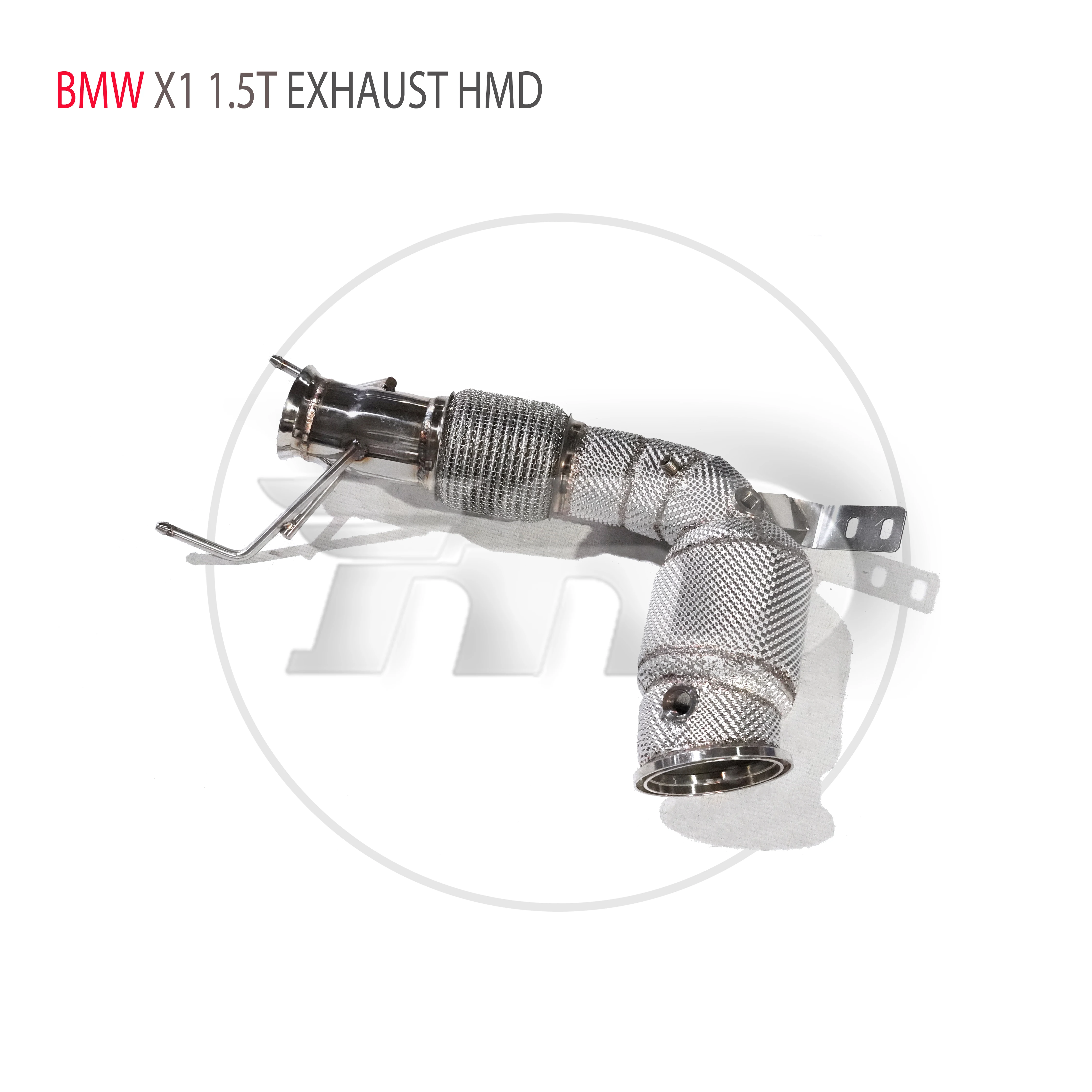 HMD Exhaust System High Flow Performance Downpipe for BMW X1 1.5T Car Accessories With Catalytic Header