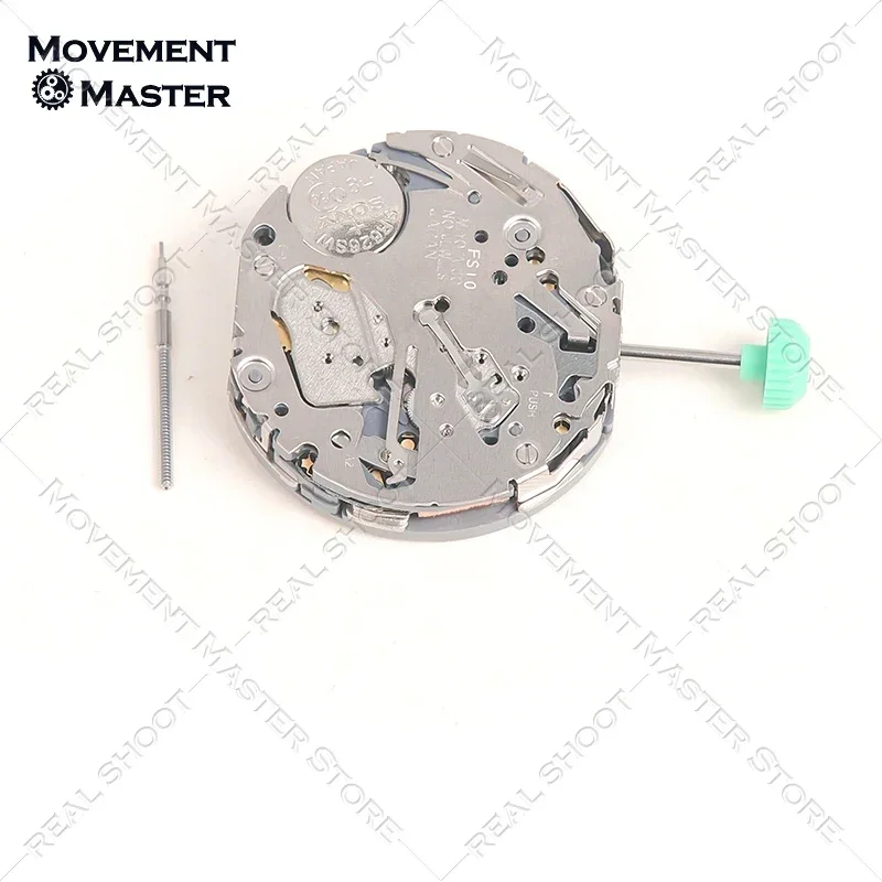 Nowy elektroniczny ruch MIYOTA FS10 FS10 kwarcowy 3 punkty sześć rąk 6.9.12 małe sekundy akcesoria do zegarka