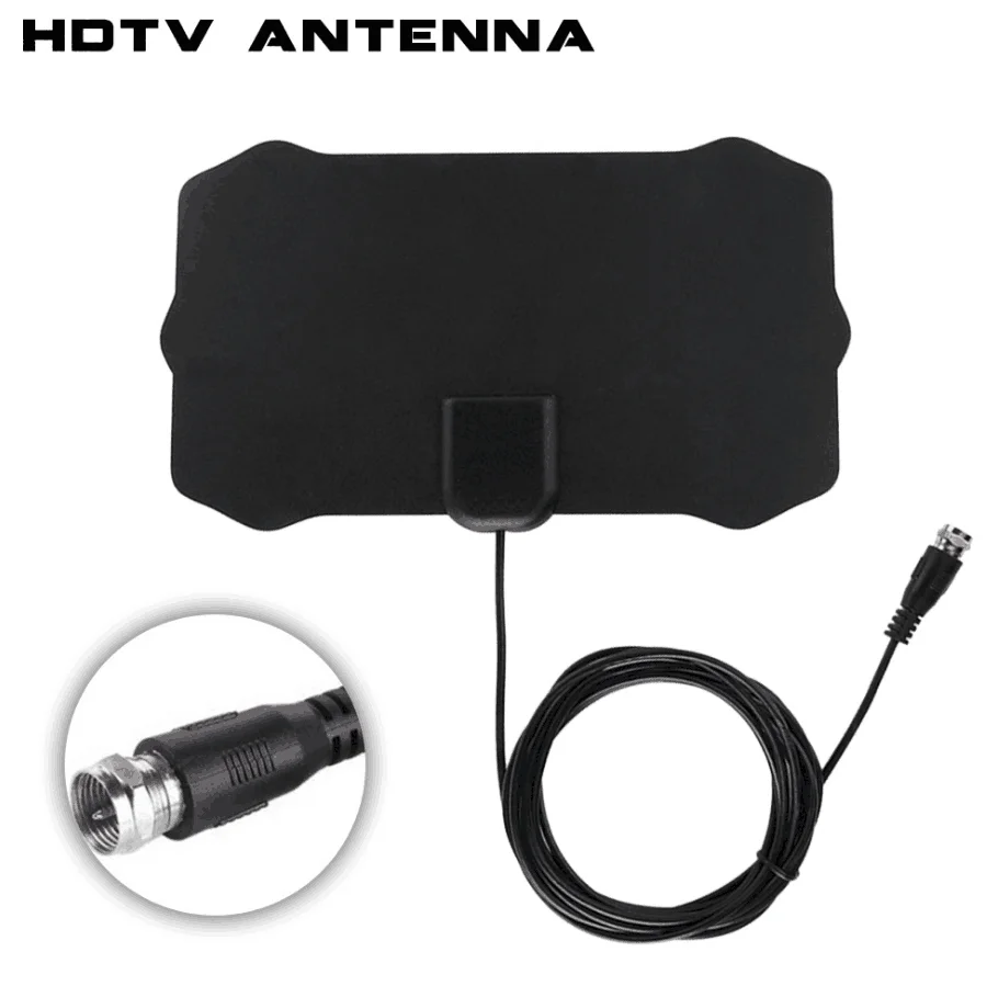 

Free Shipping Indoor Digital TV Antenna 800 Mile Radius DVB-T2 Isdb-tb Satellite Dish Signal Receiver White TV Antenna