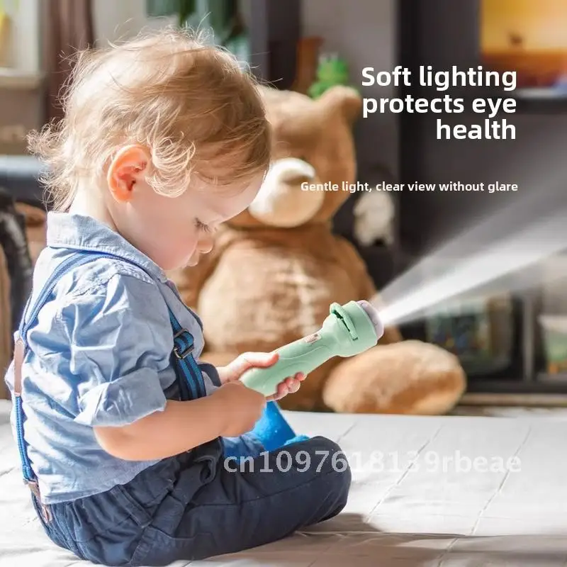 เด็กฉายโปรเจคเตอร์ของเล่นส่องสว่างการศึกษาการรับรู้ภาพสนุกการ์ตูนโปรเจคเตอร์