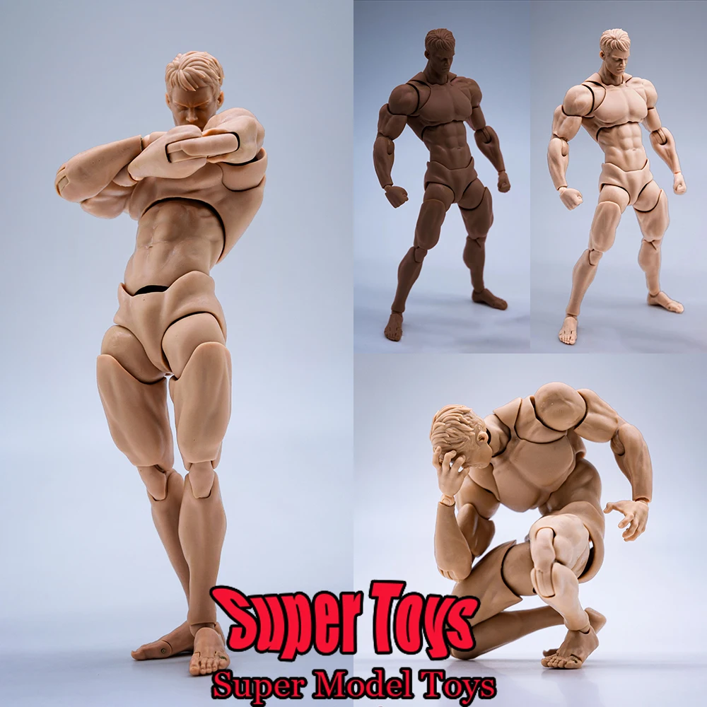 Wind toys 1/12 Scale Male Soldier Strong Muscle Super Flexible 3 Color Body About 16cm Fit 6-inches Action Figure Model Doll