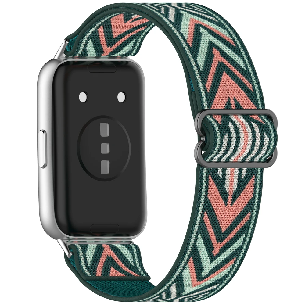 

Ремешок для Huawei Band 11/11 Pro, эластичный нейлоновый, с раздвижной застежкой, плетеный, эластичный, спортивный, мягкий, для наручных часов, вязаный ремешок