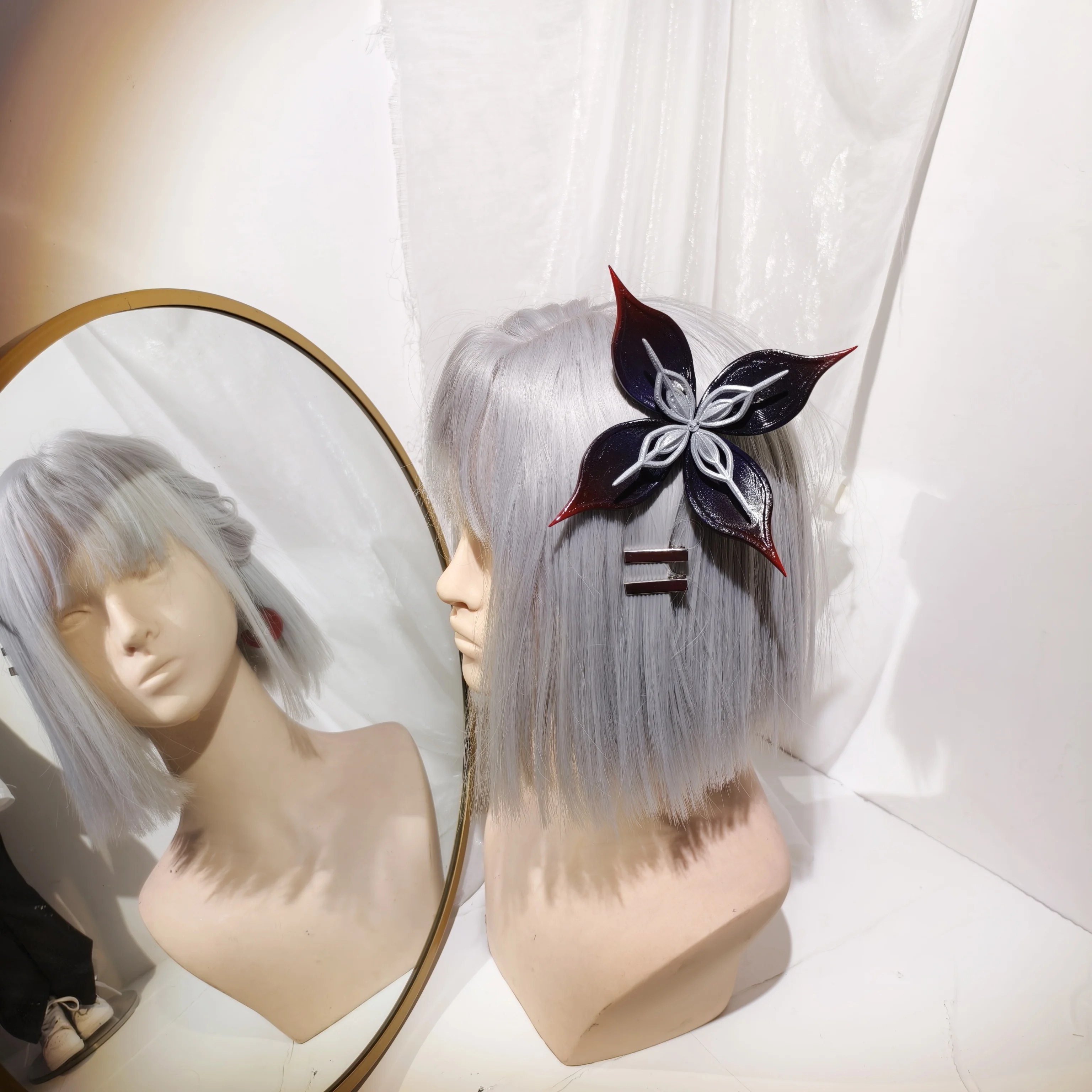 Game Honkai Star Rail SP March 7th Cosplay Prop March7th Evernight Cosplay Prop Headwear Earring Larganoche Hallowmas Party Role