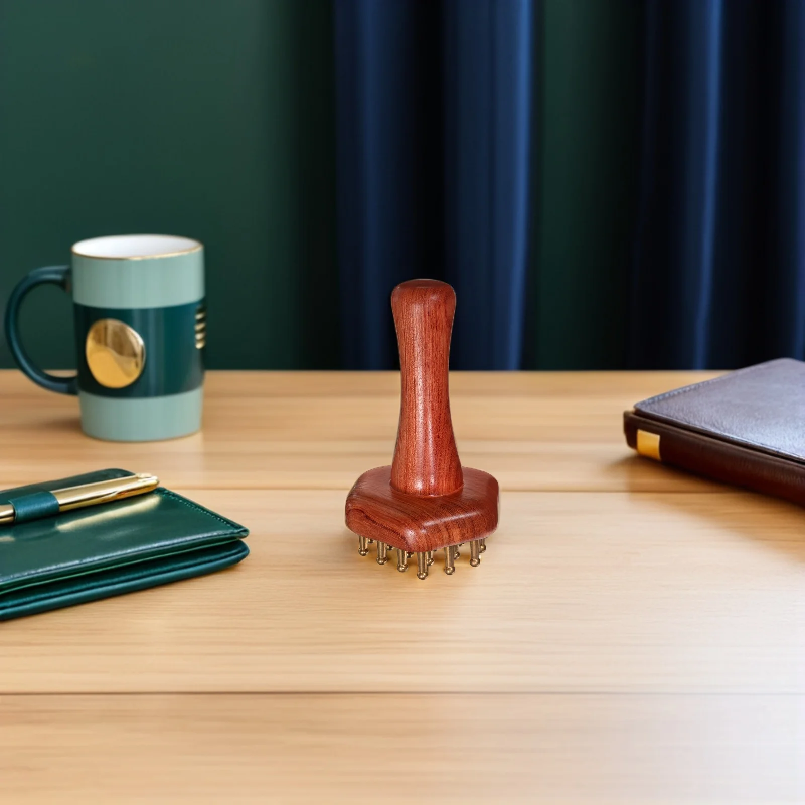 

Brass Massage Brush Copper Body Scrub Deep Tissue Relaxation Skin Care Tool Yellow Brass Massage Brush Natural Material