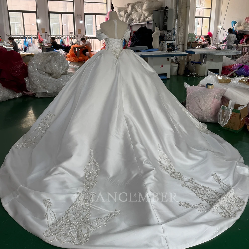 Charming Wedding Dress One-Shoulder Customized Sweetheart Value for Money Ruched Lace Up Back vestidos de novia boda Customized
