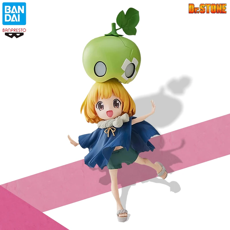 Original Bandai Banpresto DR.STONE Suika Action Figure Kawaii Watermelon Girl Figurine Collection Model Doll Toy Ornaments Gift