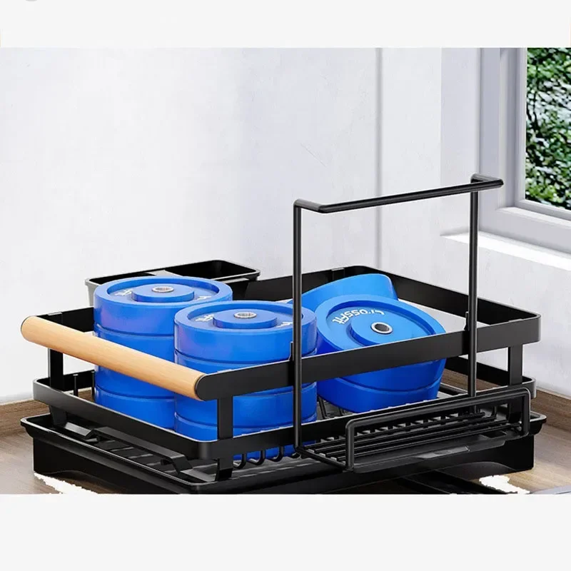 

Kitchen Large Dish Drainer Dish Rack Tableware Storage Organizer Shelf Sink Sponge Kitchen Holder Towel Rack Accessories