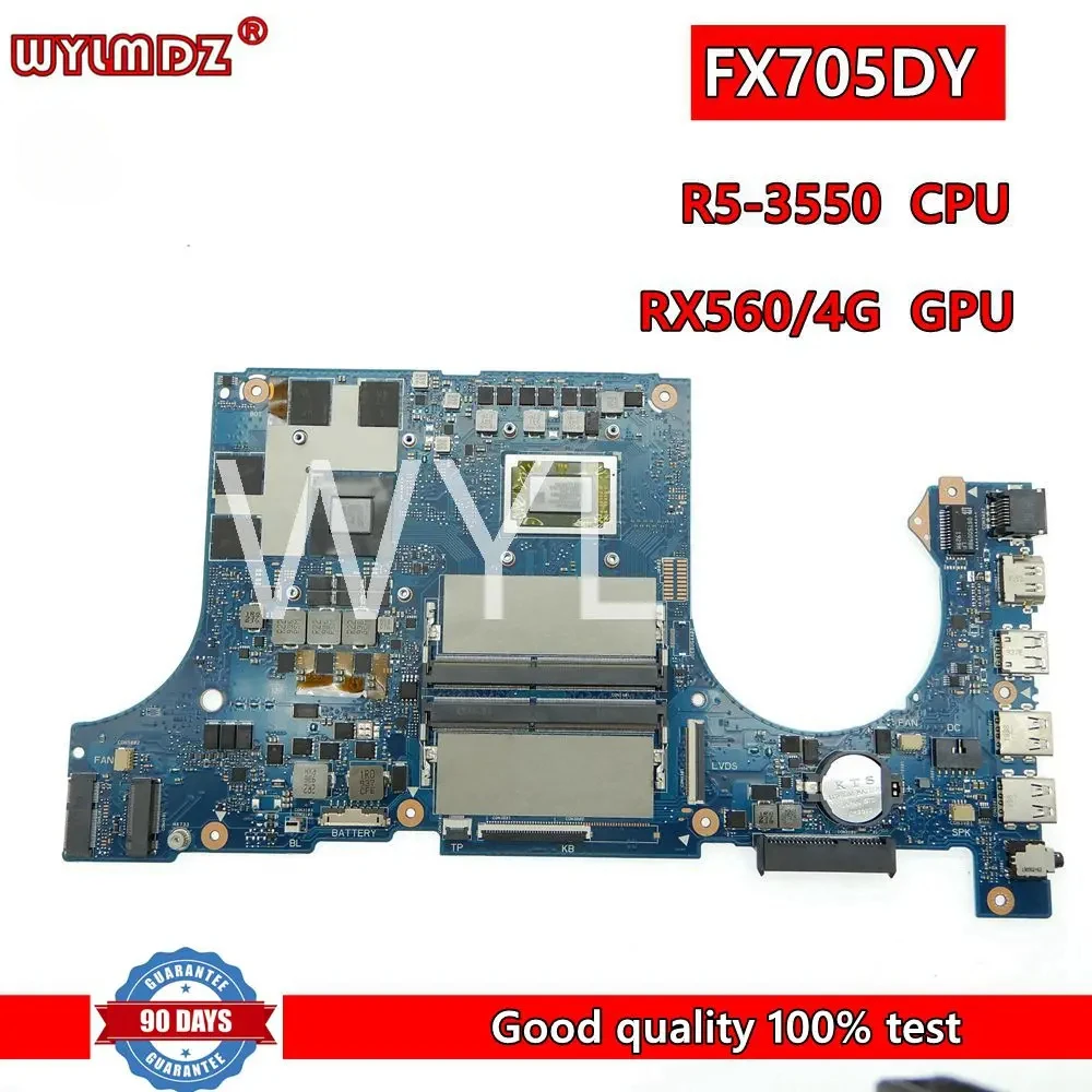 FX705DY Laptop Motherboard For ASUS FX95D FX705DY FX705D FX95DY Notebook Mainboard R5-3550 RX560/4G DDR4