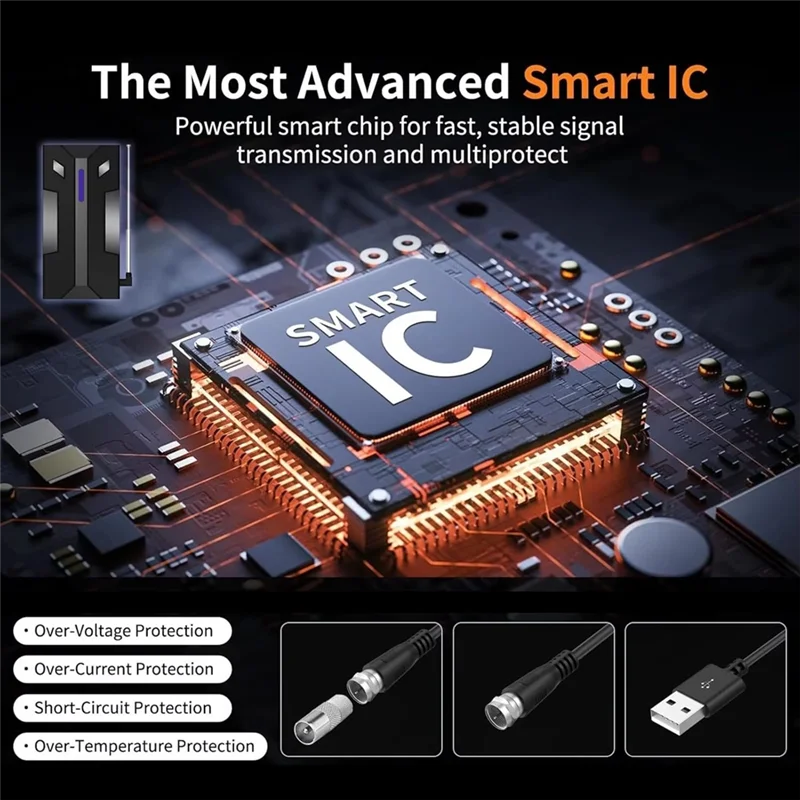 ABJF-DVBT2 ТВ-антенна Открытый сильный сигнал HDTV HD 4K Полный ТВ-усилитель сигнала Мощная цифровая антенна для телевизора дальнего действия