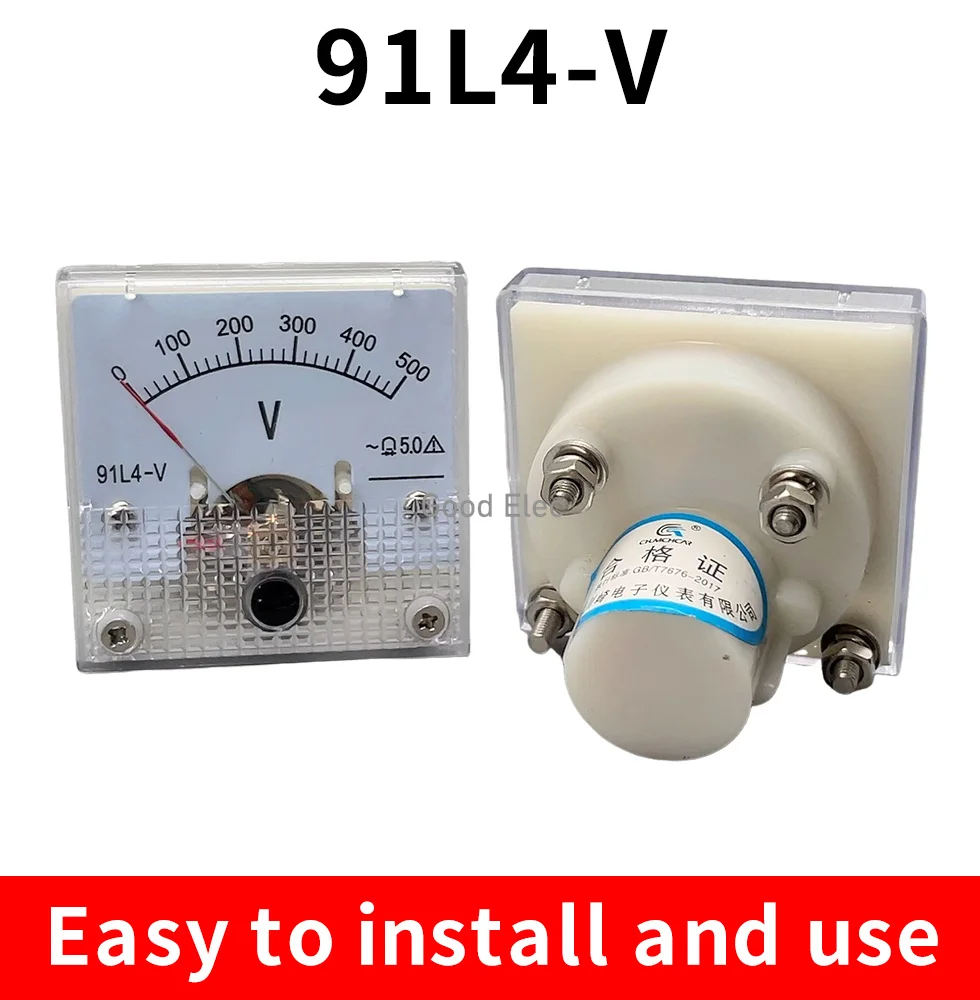 91L4 AC 0-150V 250V 300V 450V Pointer type Analog Panel Volt Voltage Meter Voltmeter Gauge AC 0-1000V