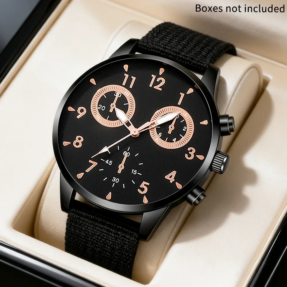 men's watch and accessories set, stylish and casual, featuring the latest trendy design, making it an ideal gift choice