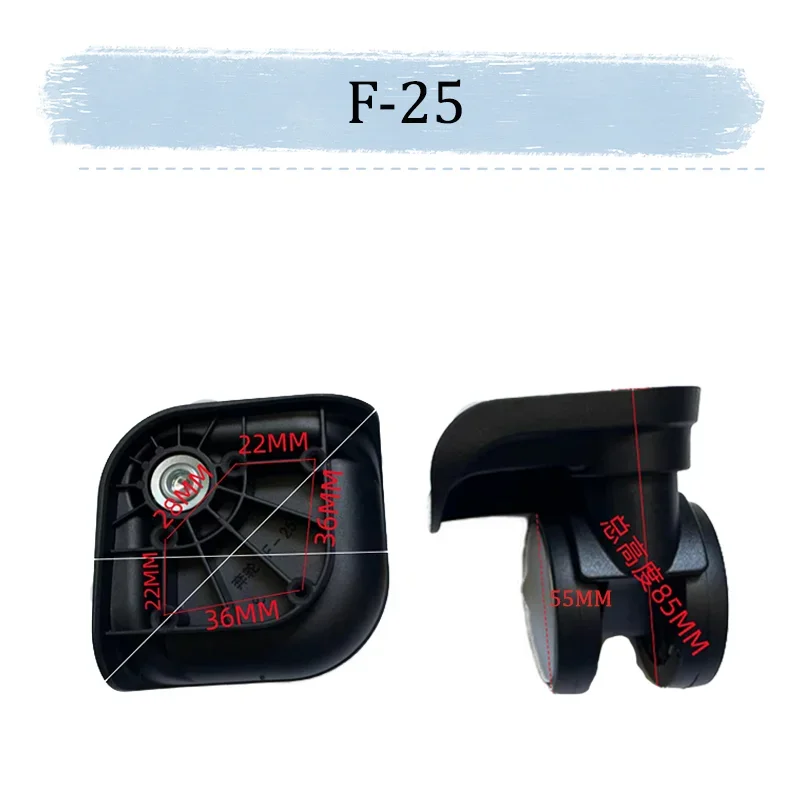 For BENLUN F-25 Universal Wheel Replacement Easy to Install Travel Luggage Wheel Accessories Push And Pull Smooth Silent Wear