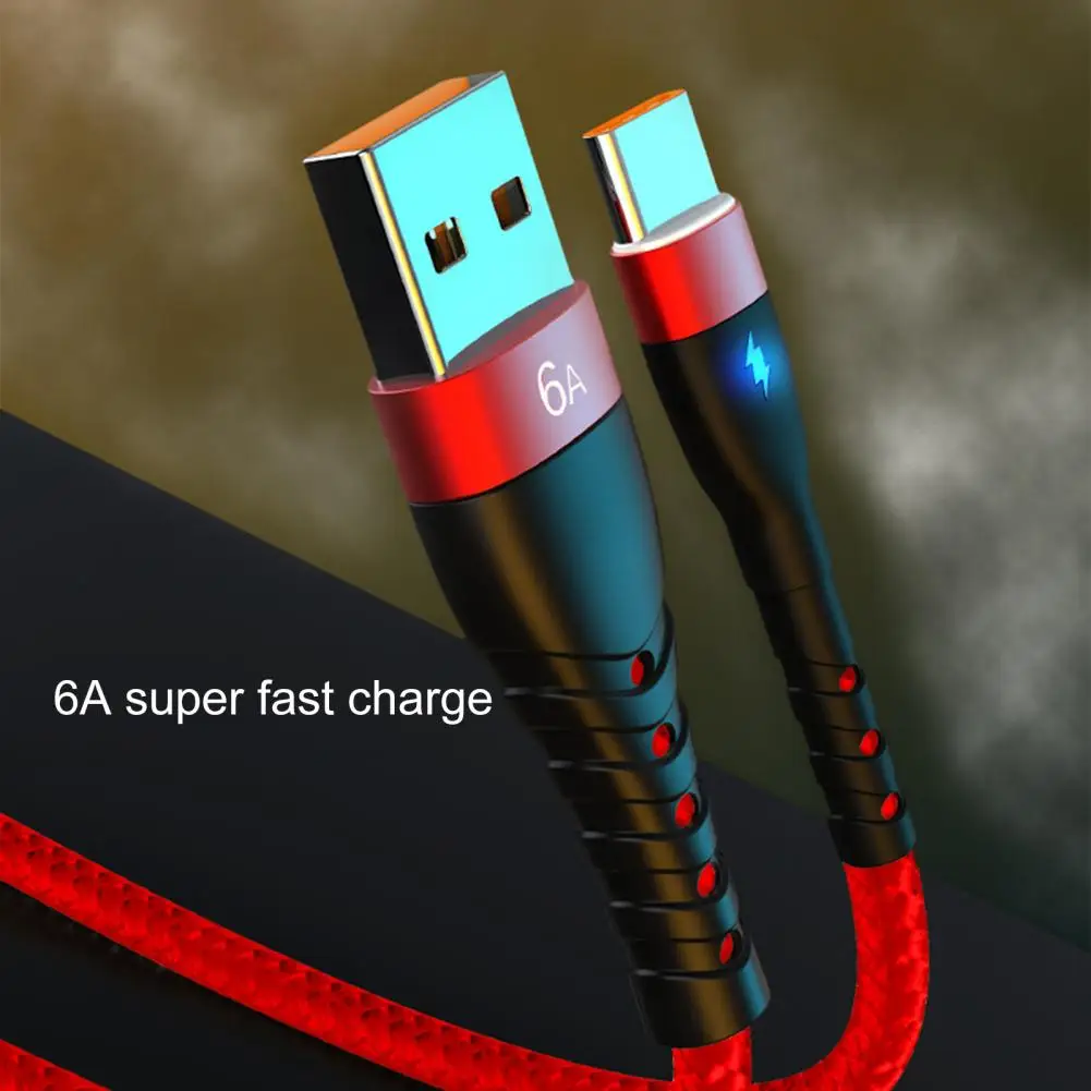 25Cm/1M/2M Data Lijn Stabiele Output Snel Opladen Lichtgewicht 6A Type-C Opladen kabel Voor Mobiel
