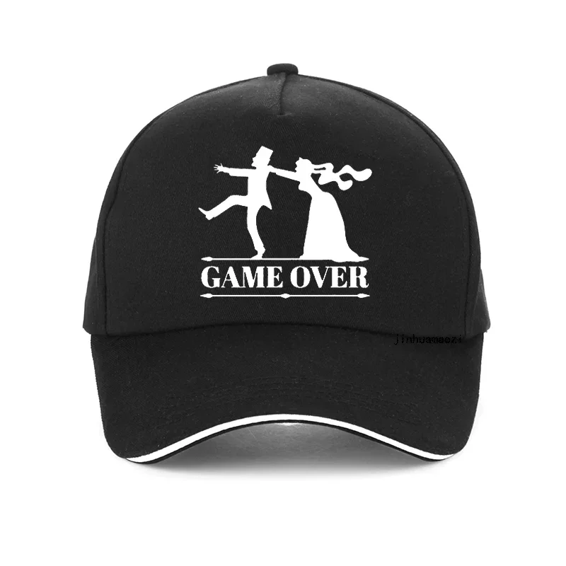 Game Over Bride Groom Bachelor Party Funny Baseball Cap Mens Casual Summer cotton breathable Caps snapback gorras