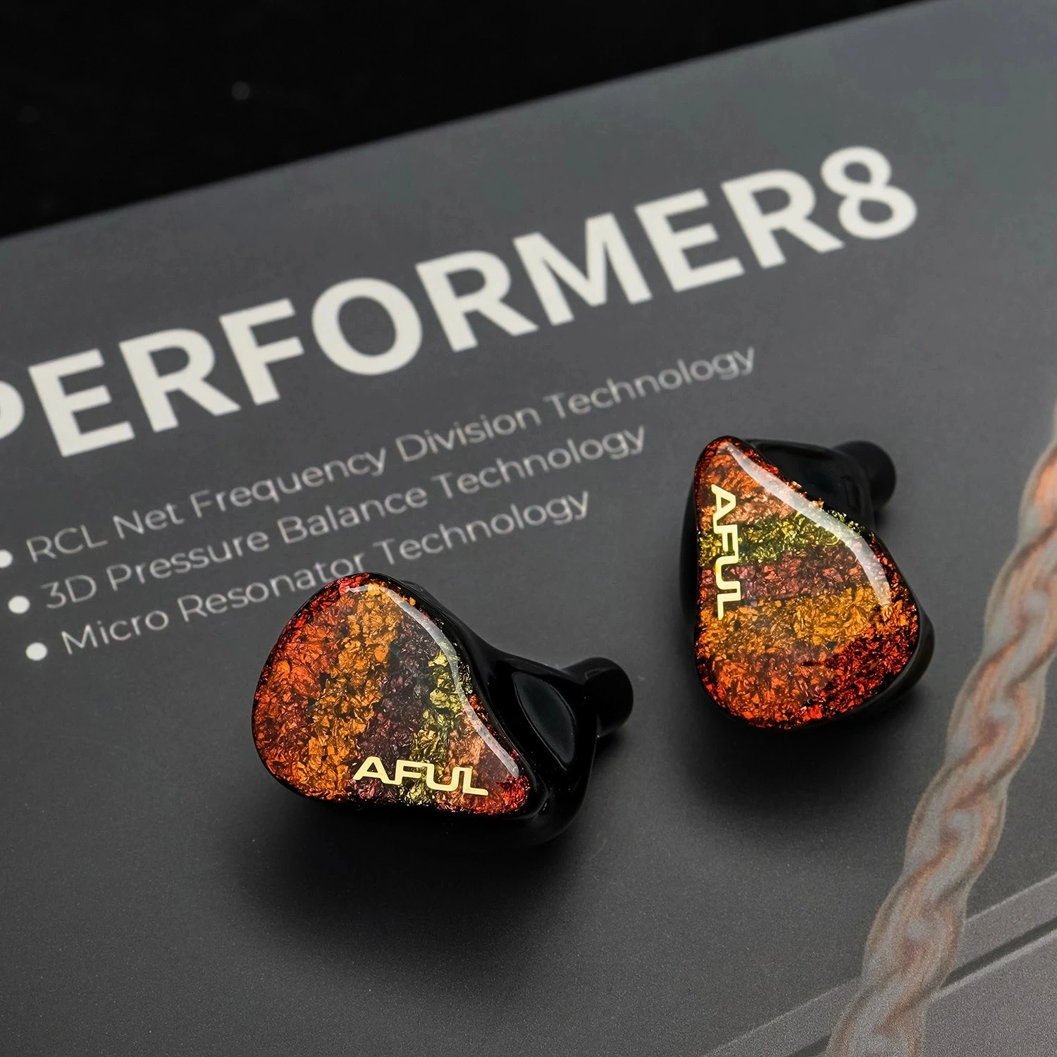 AFUL Performer8 / Performer 8 1DD+7BA Hybrid IEMs In-ear Monitor Wired Earphones with High-purity OCC Silver-plated Cable