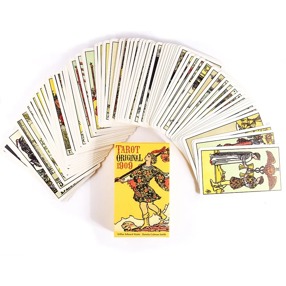 HOT Tarot Original 1909 Deck Cards English Classic 1909 Tarot 78 Card Popular Deck Card Game Board PDF Guidebook