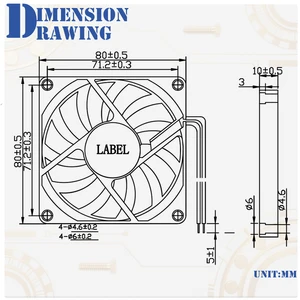 Younuon 80MM Kipas 5V Kipas USB 80x80x10mm 8cm DC 5V 12V 24V 8010 Kipas Pendingin Tanpa Sikat Kipas PC Casing Komputer Pendingin 8 kipas brushless dc penjualan terbaik 12v - №