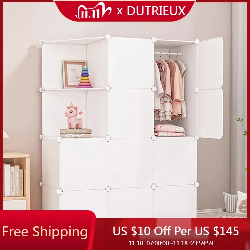 

Bedroom Portable Wardrobe Organizer Partitions Storage Cupboard Display Closet Cube Dining Cheap Guarda Roupa Hotel Furniture