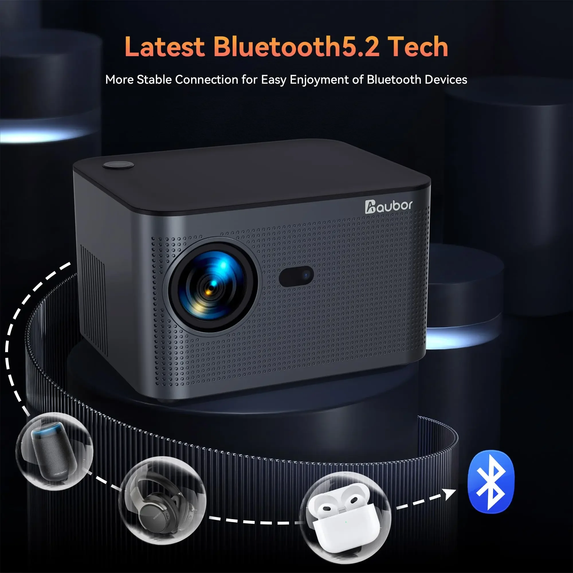 Fabrieksprijs HY350 Smart Projector Android 11 4K 1920 * 1080P draagbare projector HY350 mini LCD-projector op voorraad