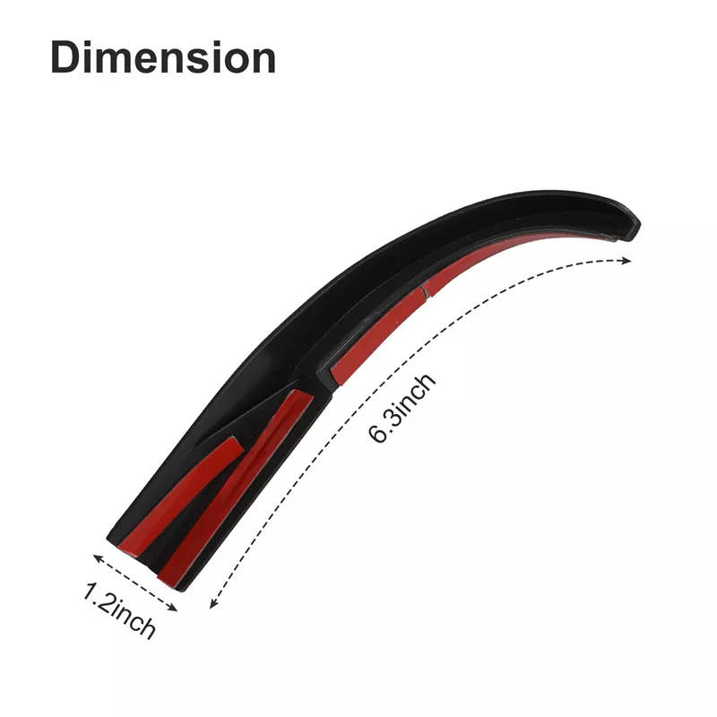 New 1Pair Car Rain Gutter Extensions Roof Water Guard Diversion Channel Slot  Wrangler JK JKU 2007-2018 External Accessory