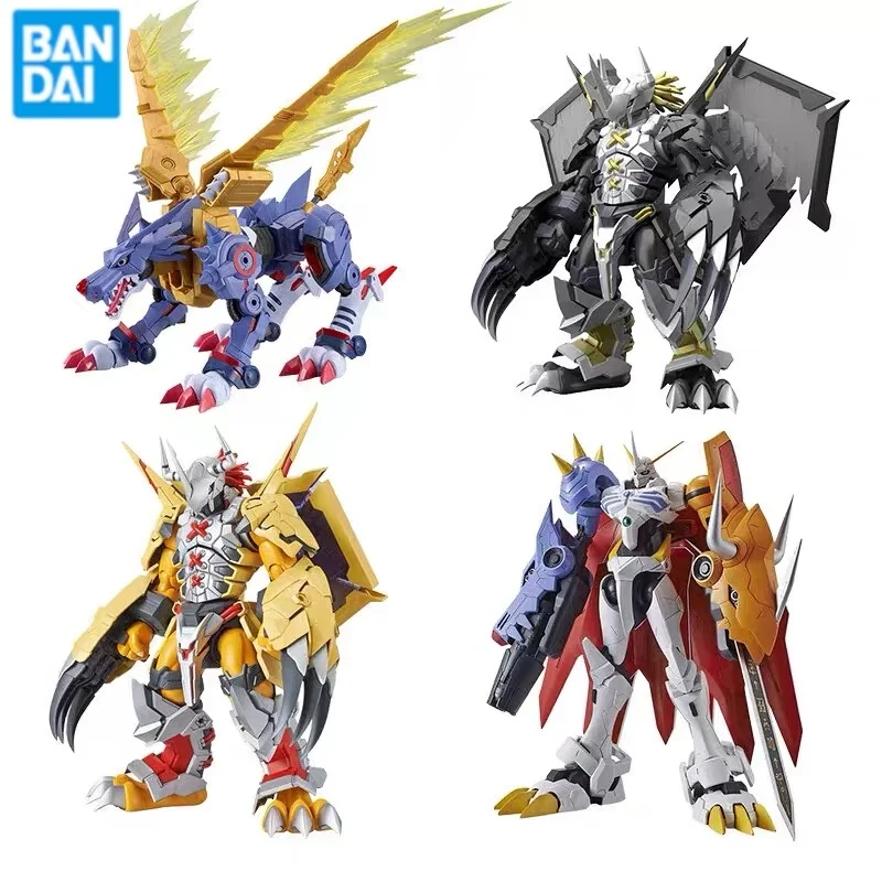 Genuino Bandai FRS Digimon Adventure Metal Garurumon War Greymon Omegamon X-Antibody Anime Action Figure Giocattoli di modello di assemblaggio