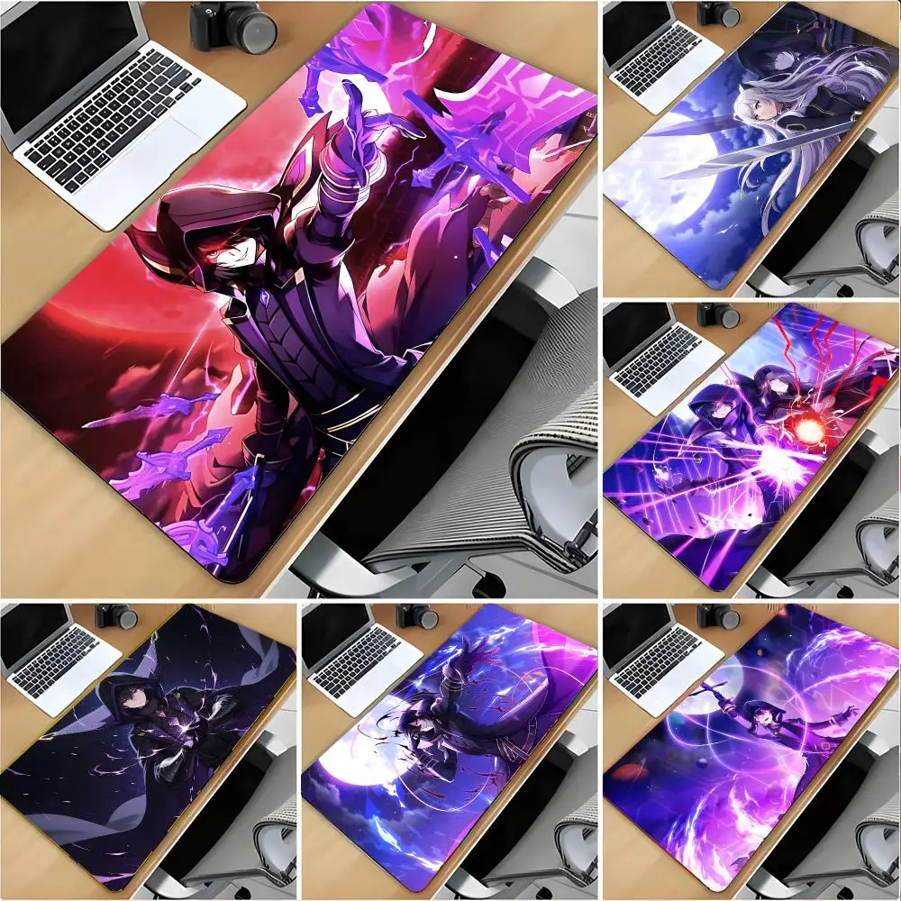 Isekai Manga T-The Eminence In Shadow Mouse Pad Large Mouse Pad Desk Mat Non‑Slip Gaming Board Game Mat with Stitched Edges