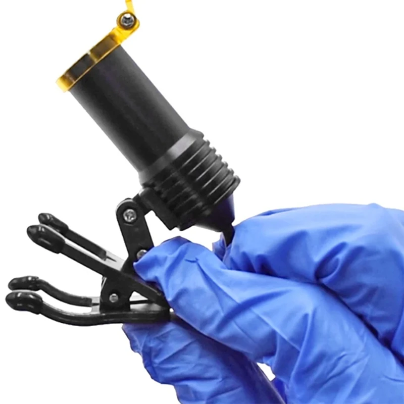 BAAG- Loupe 5W LED Headlight Dentists Headlamp With Glasses Clip Loupe Spotlight Illuminator UBS Charger EU PLUG