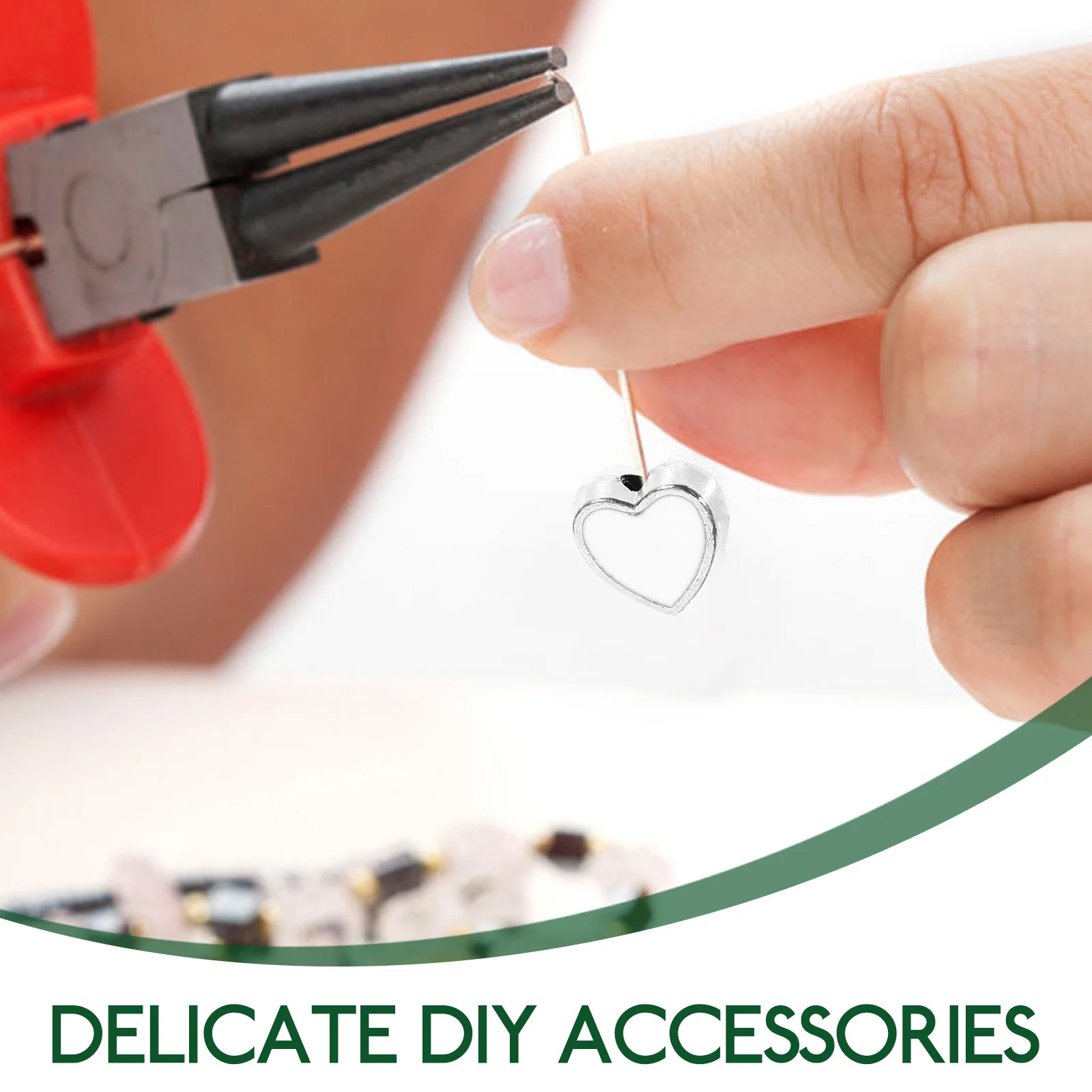 

100Pcs Hollow Bead Charms for Jewelry Making DIY Alloy Spacer Beads Craft Supplies Necklace Bracelet Accessories