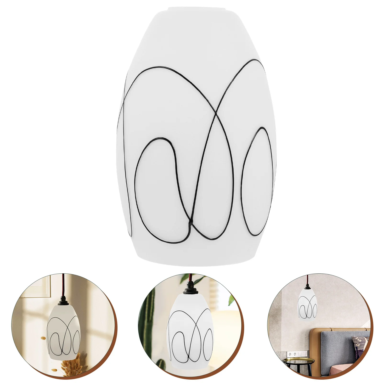 

Lamp Shade Decorative Replacement Cover for Pendant Hanging Ceiling Lamps Light Shade Accessory Glass Lamp Shades