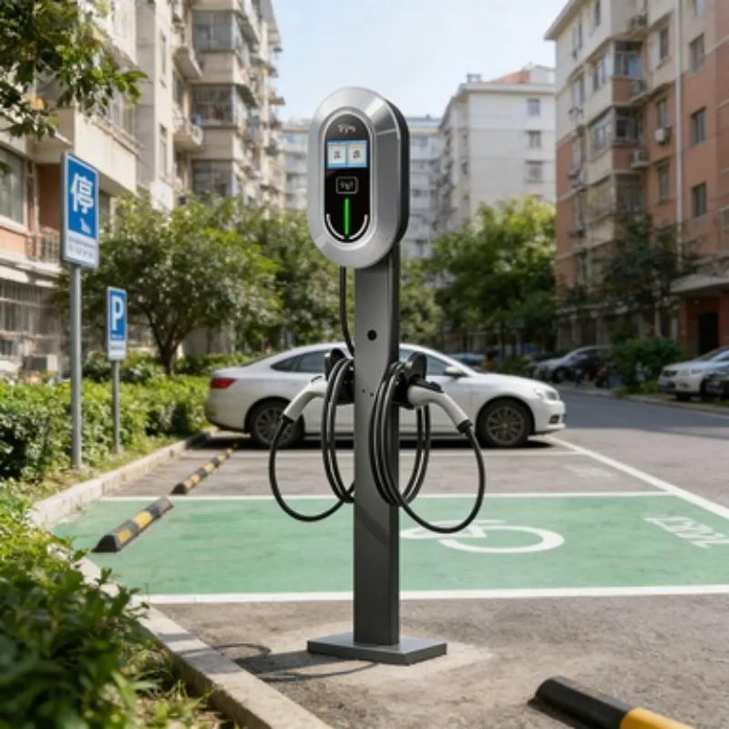 EV Charger Manufacturers Integrated AC+DC 60kw 120kw Type2 EV DC Charging Pile Electric Vehicle Car Charging Station