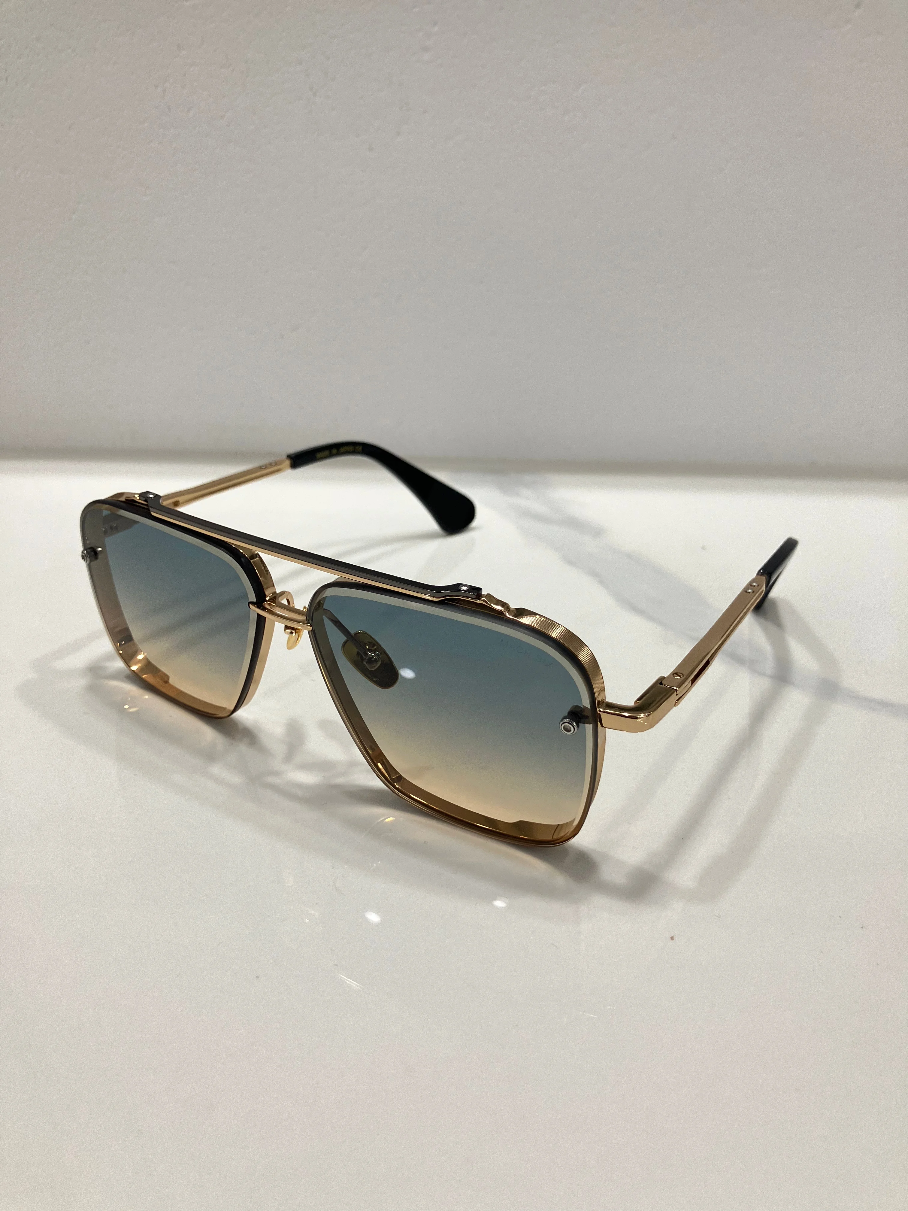 

Мужские солнцезащитные очки ADITA Luxury Mach Six Gradient Mask Metal с коробкой