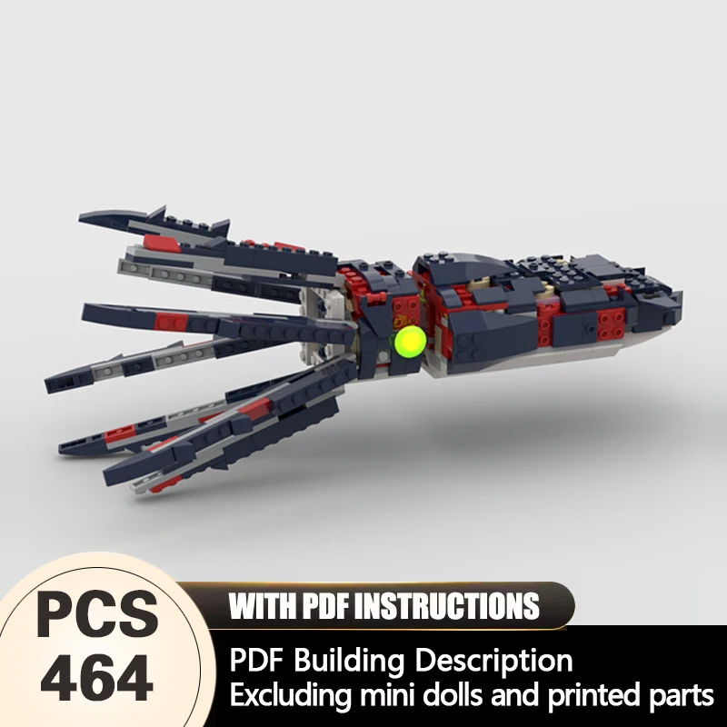 Creators Animal Series Model MOC Building Bricks Giant Squid Modular Technology Gifts Holiday Assemble Children Toys Suit