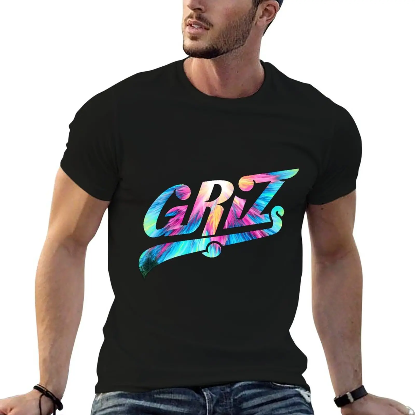 

GRIZ Tie-Dye T-Shirt t shirt man cotton t shirts for man graphic funny g man t shirts for men T-Shirt