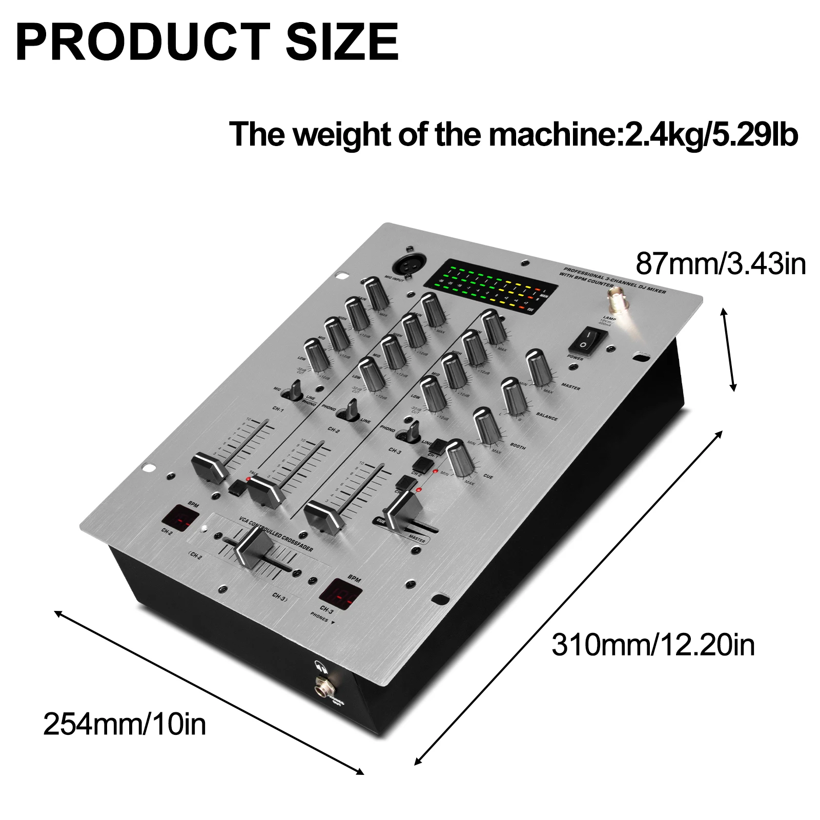 Rayco DX626 Professional Audio Disco dj controller/audio console mixerbehrenger mixer