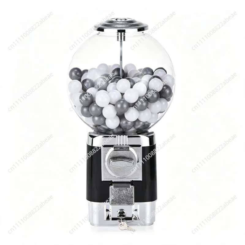 Large Size Tabletop Toy Capsule Vending Machine, Coin Operated Bouncy Ball Lottery Prize Dispenser with Anti-theft Lock