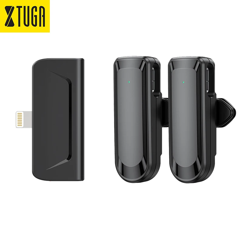 Sepuluh item TLF Xtuga S12 o Mikrofon Lavalier Nirkabel Versi IOS untuk Perekaman Video Mini Portabel untuk Siaran Langsung Int